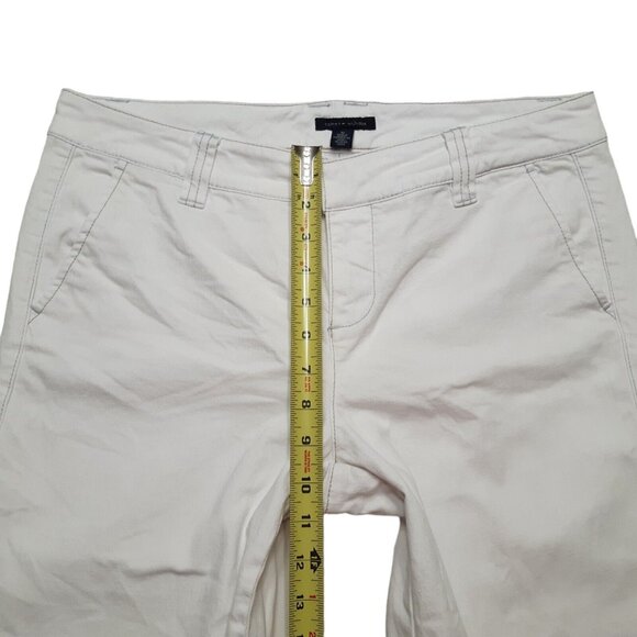 Tommy Hilfiger Jeans Womens 10 White Y2K Crop Straight Stretch Mid Rise Logo - Picture 4 of 15
